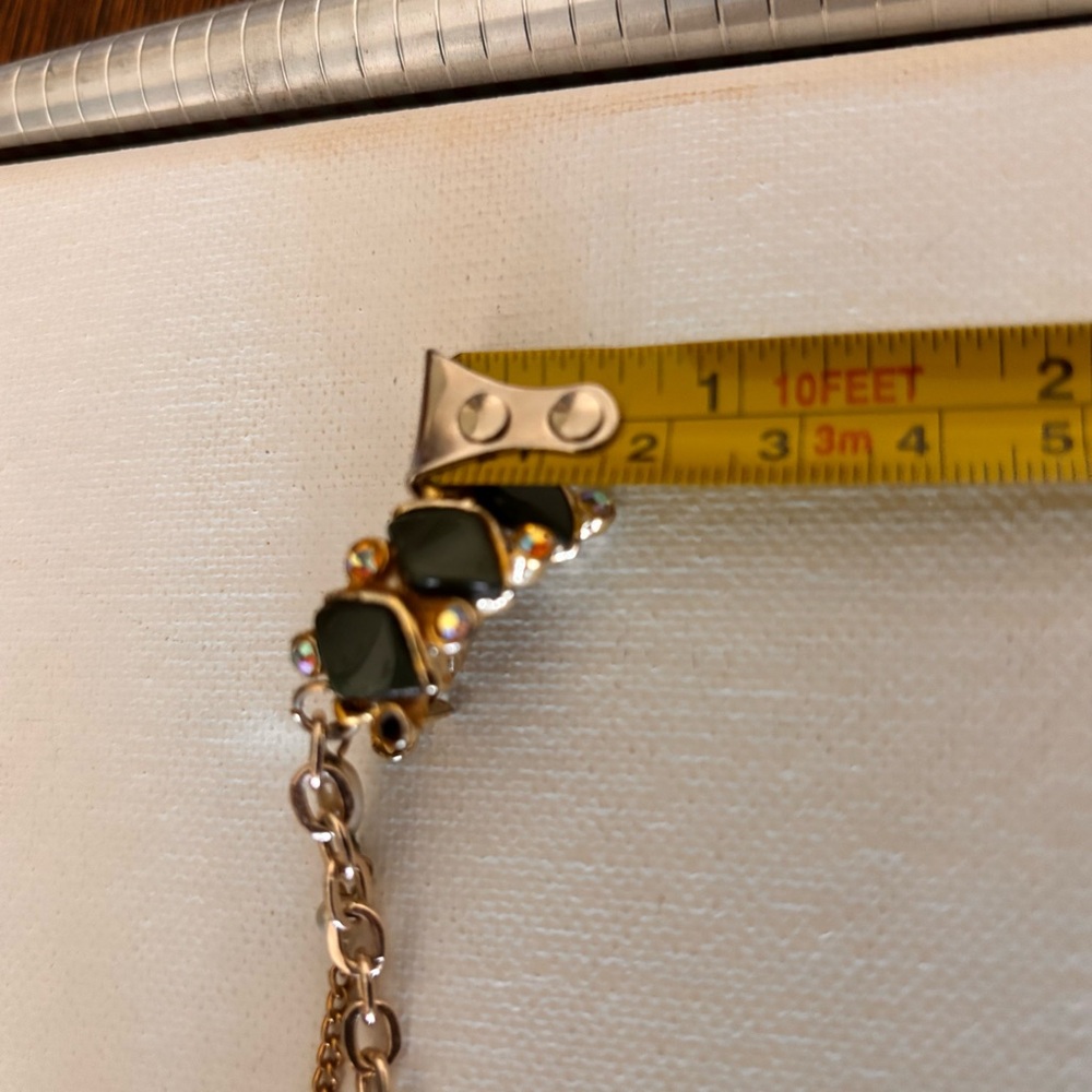 Vintage Sweater Clip   Double Brooch - Picture 8 of 14